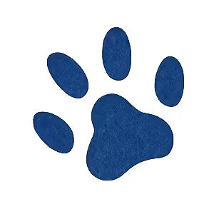 About us page paw print icon representing pet care and brand identity