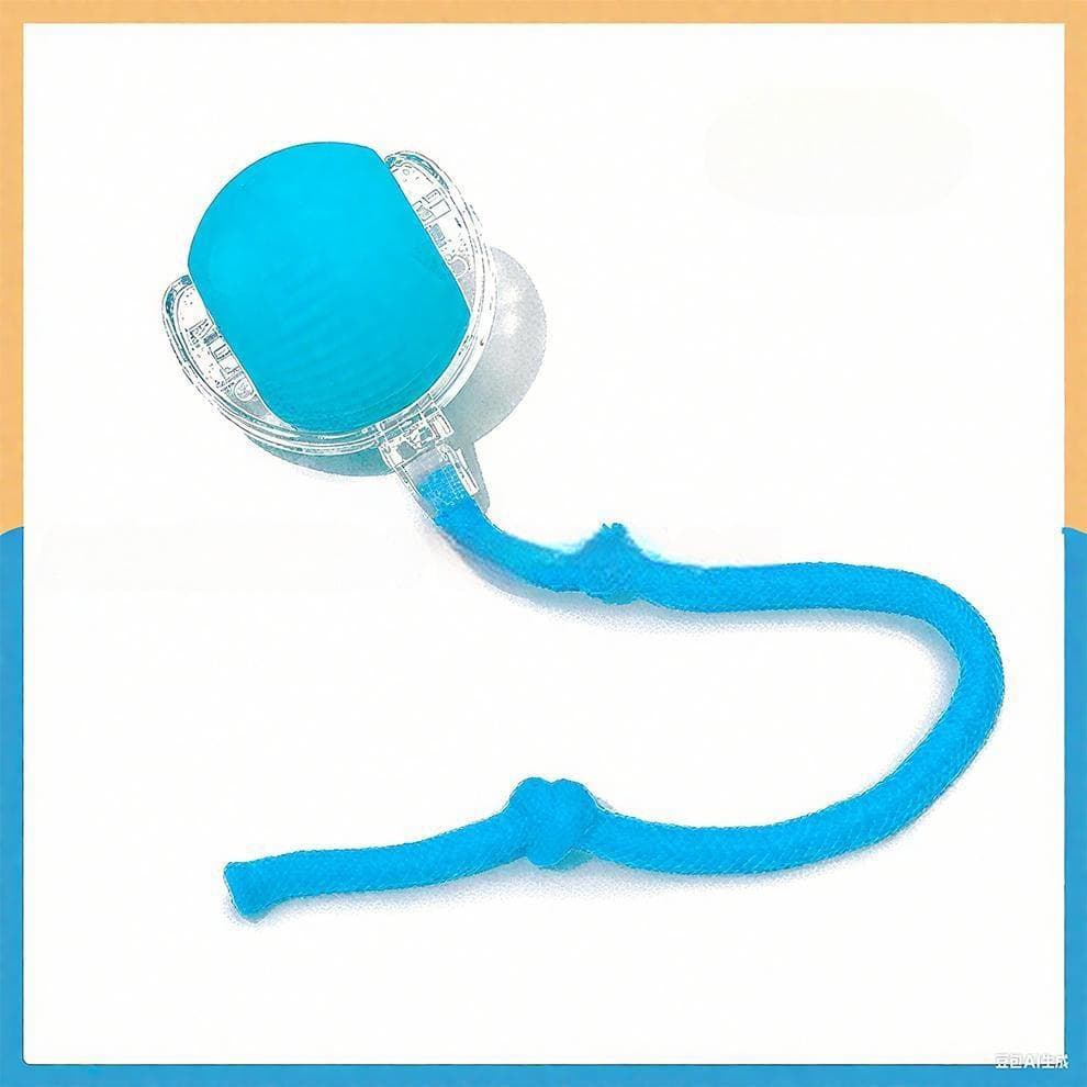Cat balls toy in blue color with wake-up rolling action for cats