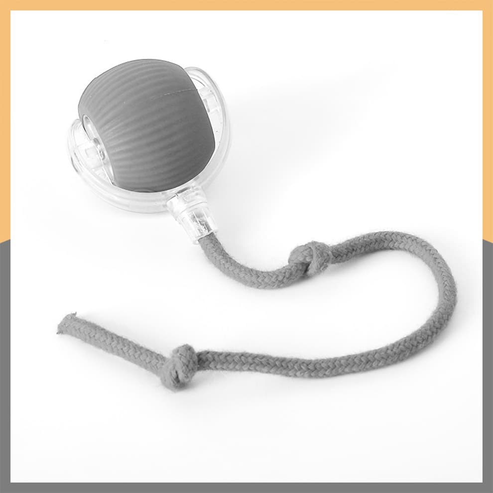 Cat balls toy in gray with interactive wake-up rolling design for cats