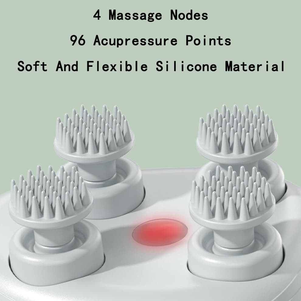 Cat massager with 96 acupressure nodes made of soft flexible silicone for safe pet massage