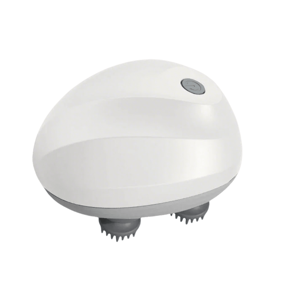Cat massager - Handheld electric massager with 4 silicone rotating heads for pet relaxation