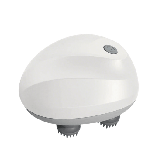 Cat massager - Handheld electric massager with 4 silicone rotating heads for pet relaxation