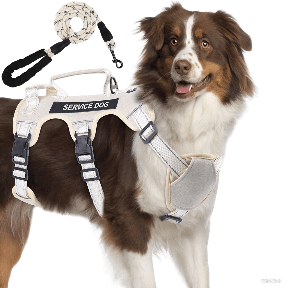 Escape proof dog harness with secure no escape design and control handle