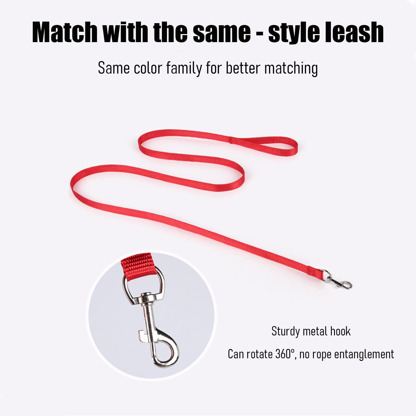 Harness and leash for small dogs anti-escape design with durable mesh fabric