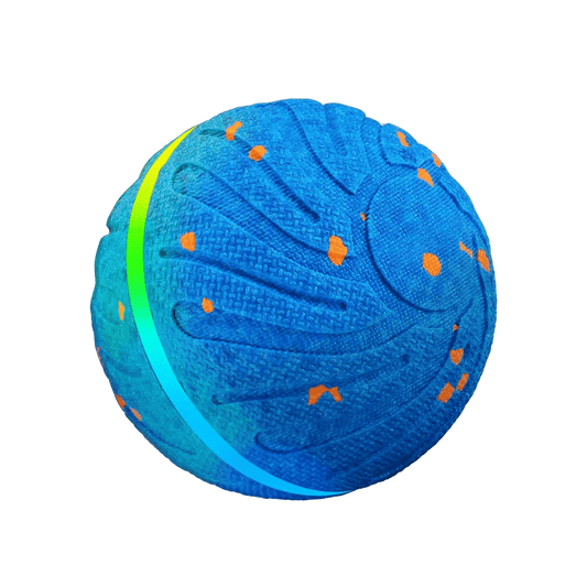 Interactive dog balls blue version with LED smart bouncing modes