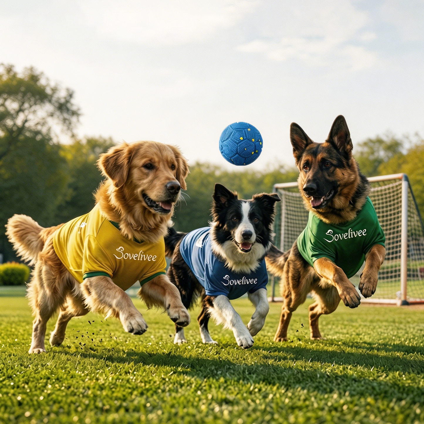 Interactive Soccer Dog Ball - Smart Bouncing Football Dog Toy