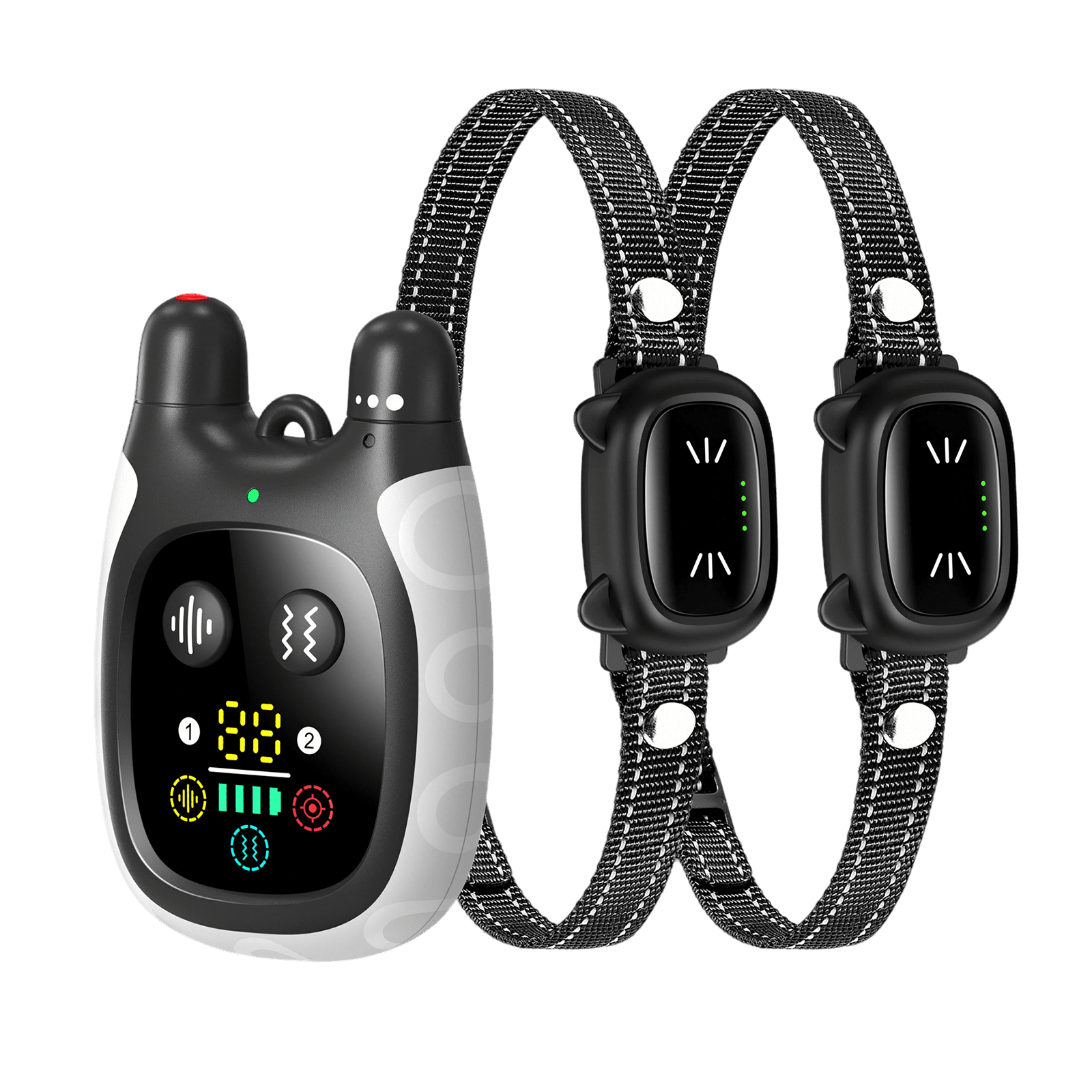 Training collars for cats laser remote cat trainer waterproof dual control system with sound vibration and laser play