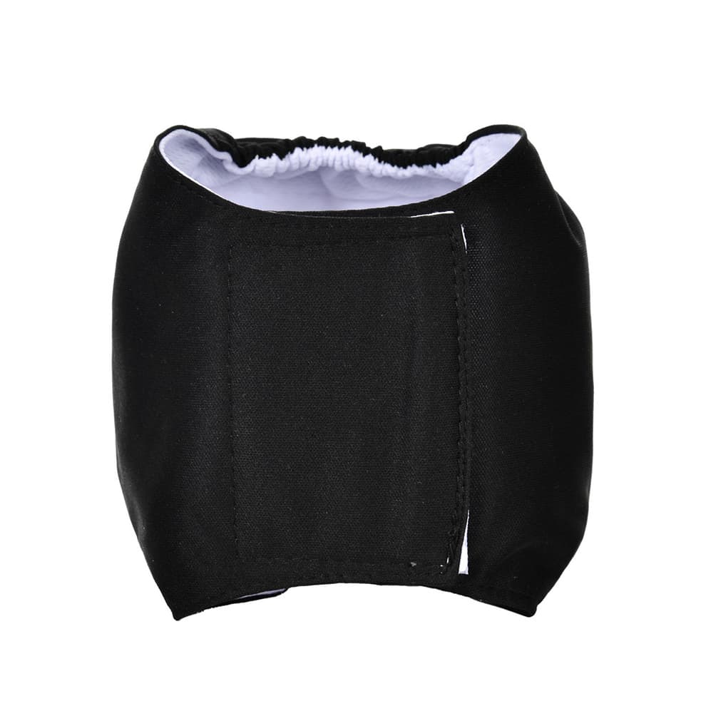 Black male dog diapers reusable belly band for male dogs leak proof