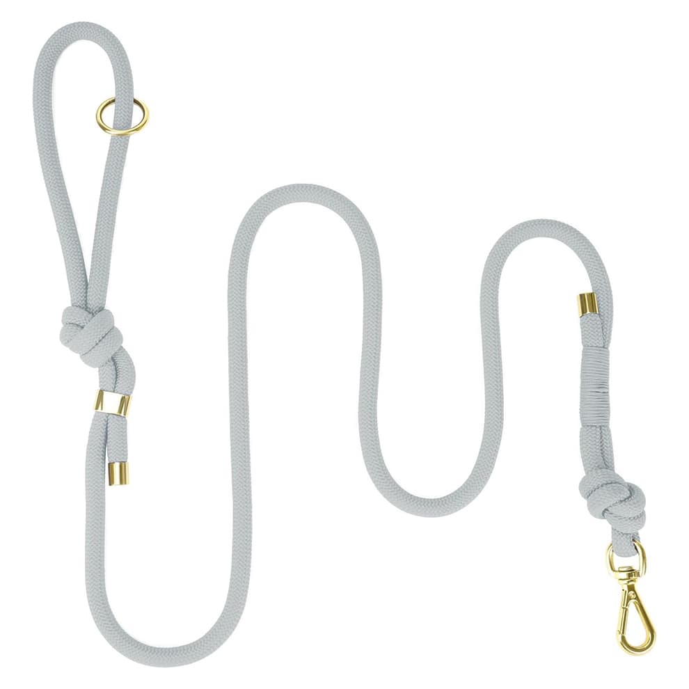 Light blue no pull dog leash with comfortable soft grip handle