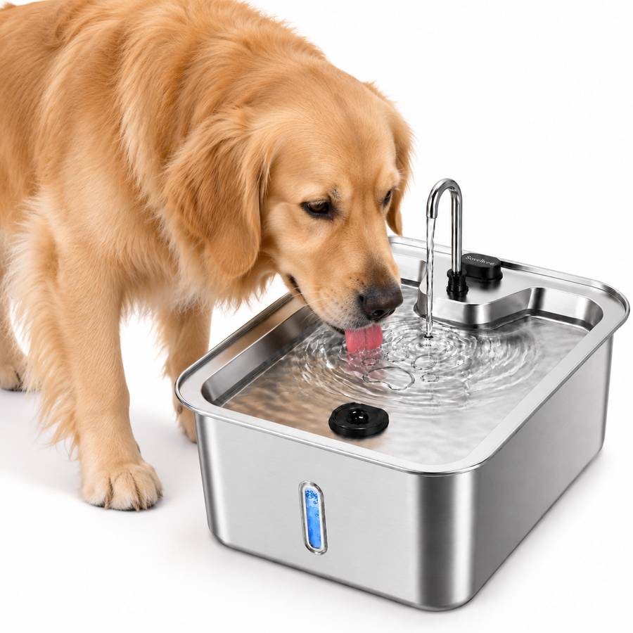 SOVELIVEE Dog Water Fountain