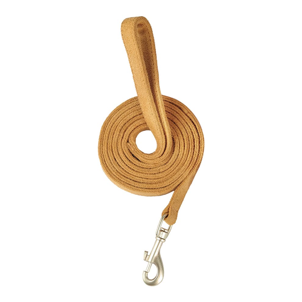 Brown harness and leash for small dogs, stylish suede design with sturdy clip