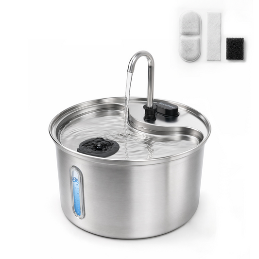 3.5L Ultra Quiet Stainless Steel Cat Water Fountain