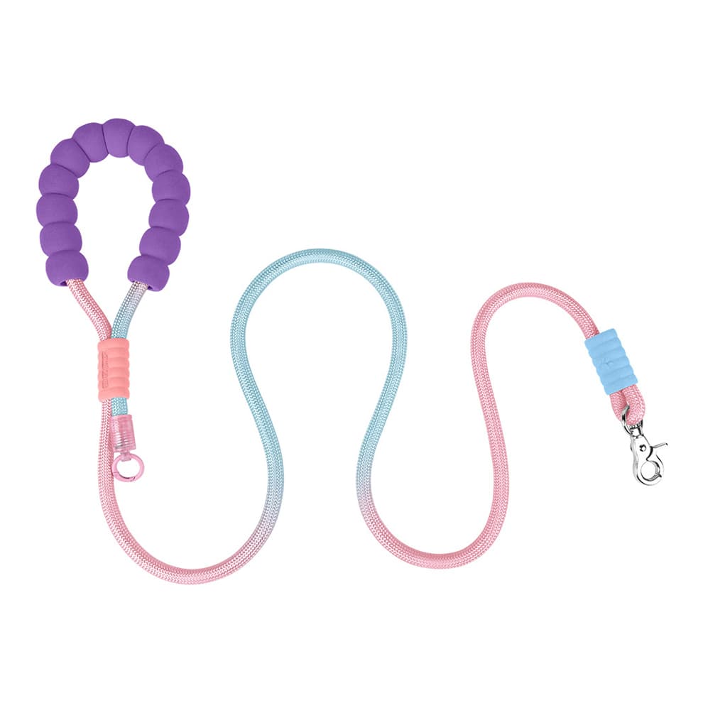 Comfort handle dog leash with soft padded grip and sturdy metal clip