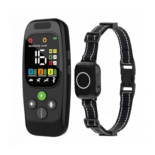Dog Training Collar featuring a 3-in-1 remote control and a durable receiver, designed for effective and safe pet behavior management.