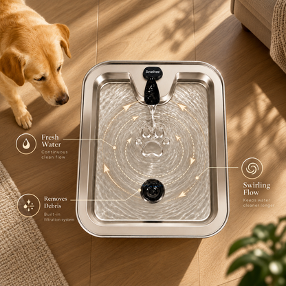 17L Dog Water Fountain Stainless Steel