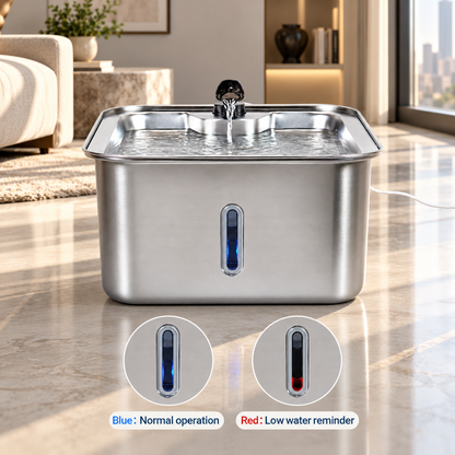 17L Dog Water Fountain Stainless Steel