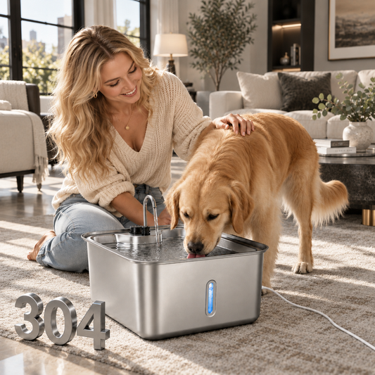 17L Dog Water Fountain Stainless Steel
