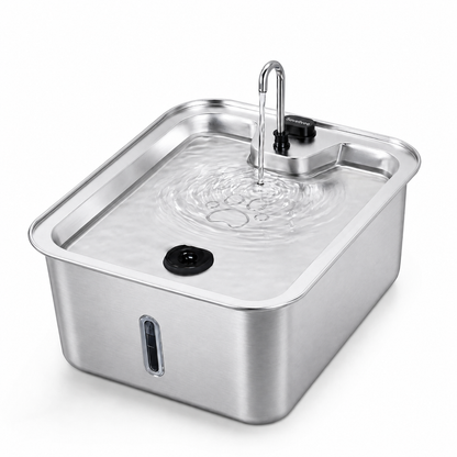 17L Ultra Quiet Stainless Steel Dog Water Fountain
