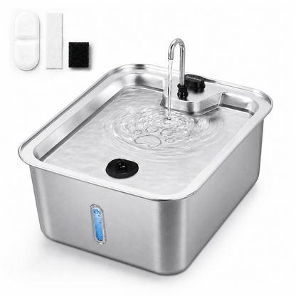 17L Dog Water Fountain Stainless Steel
