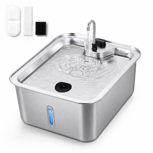 17L Dog Water Fountain Stainless Steel