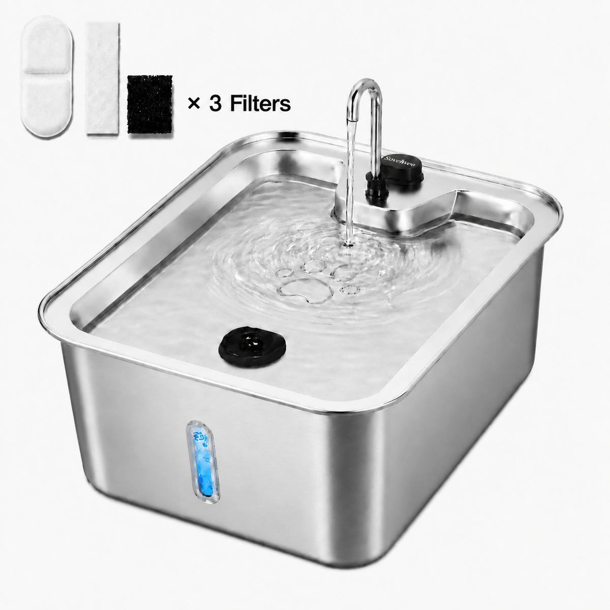 17L Dog Water Fountain Stainless Steel