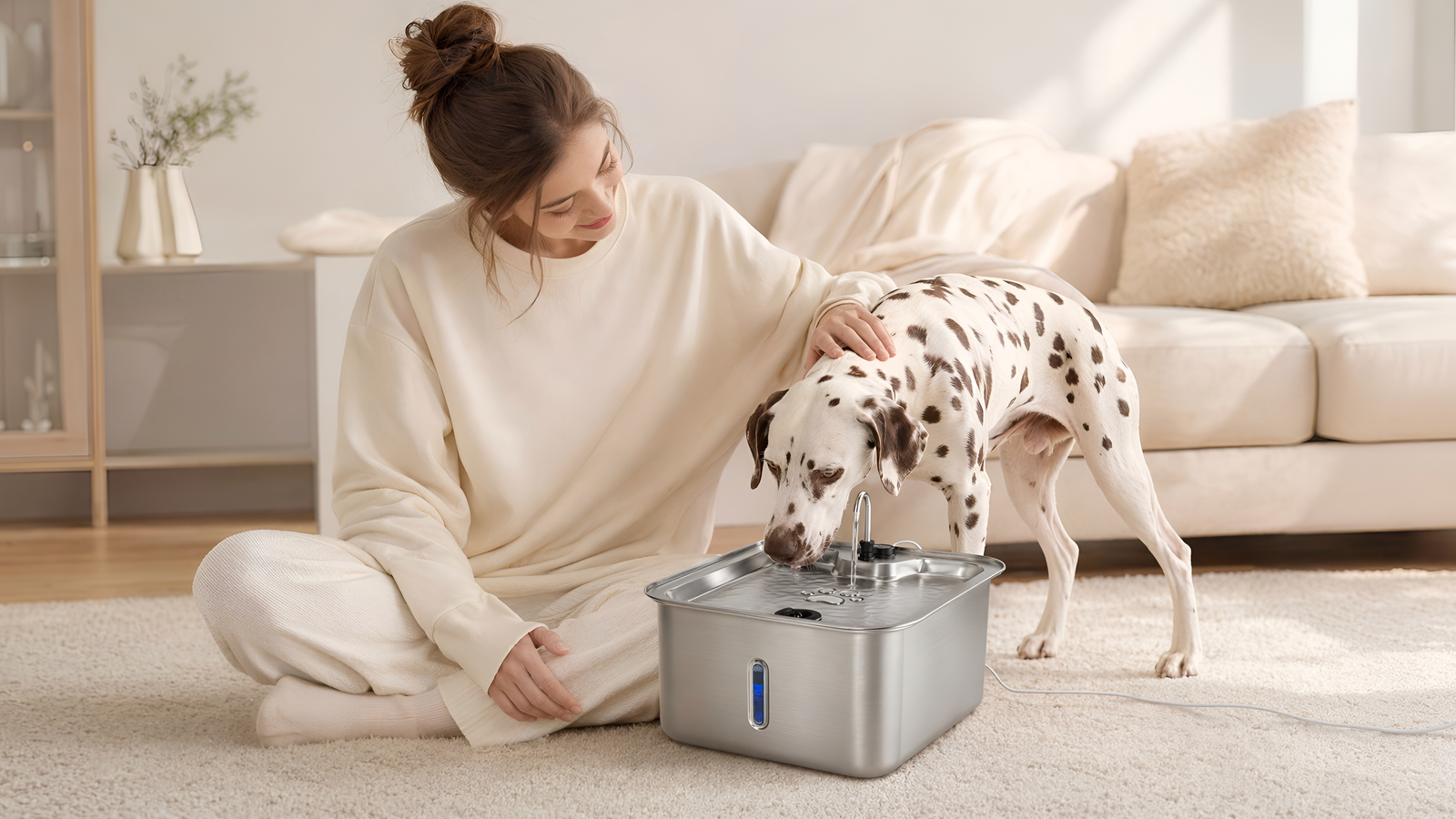 17L Stainless Steel Pet Water Fountain | Care in Every Sip