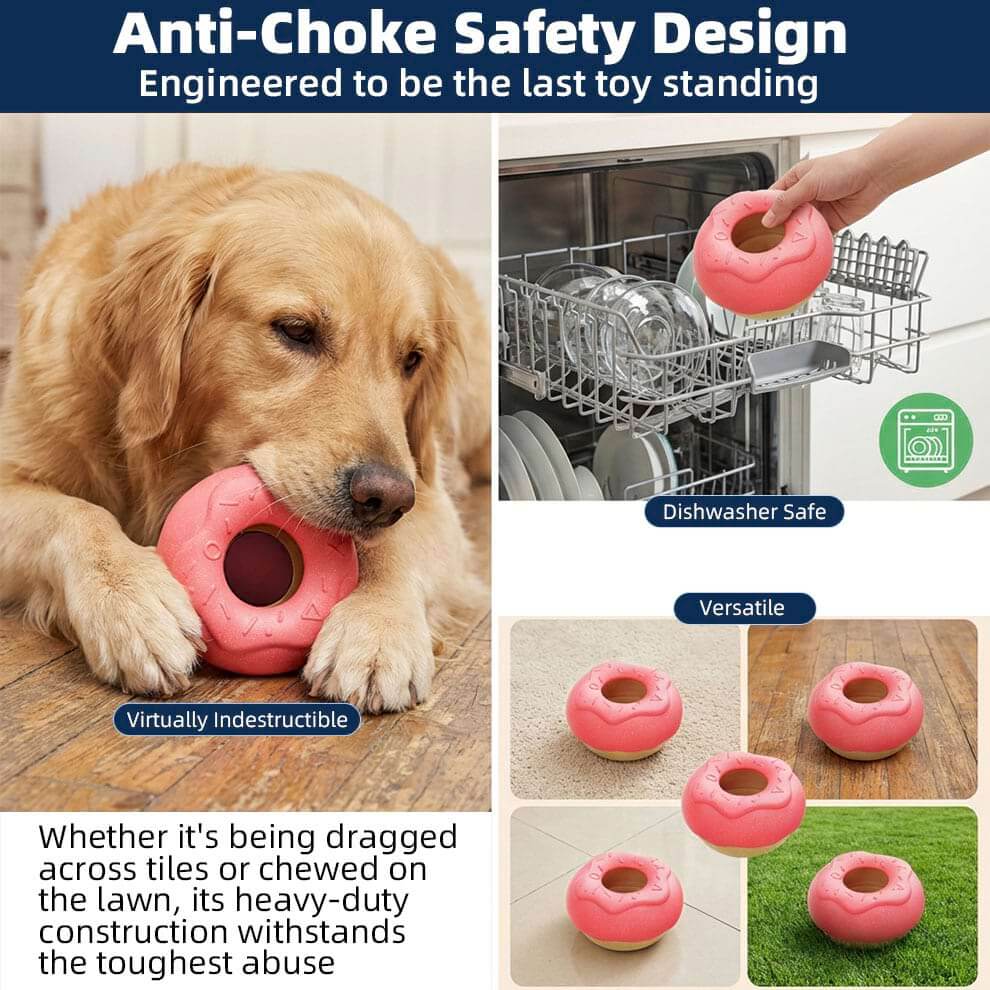 Toys to keep dogs busy that are dishwasher safe and virtually indestructible.