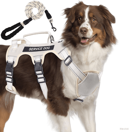Escape proof dog harness with secure no escape design and control handle