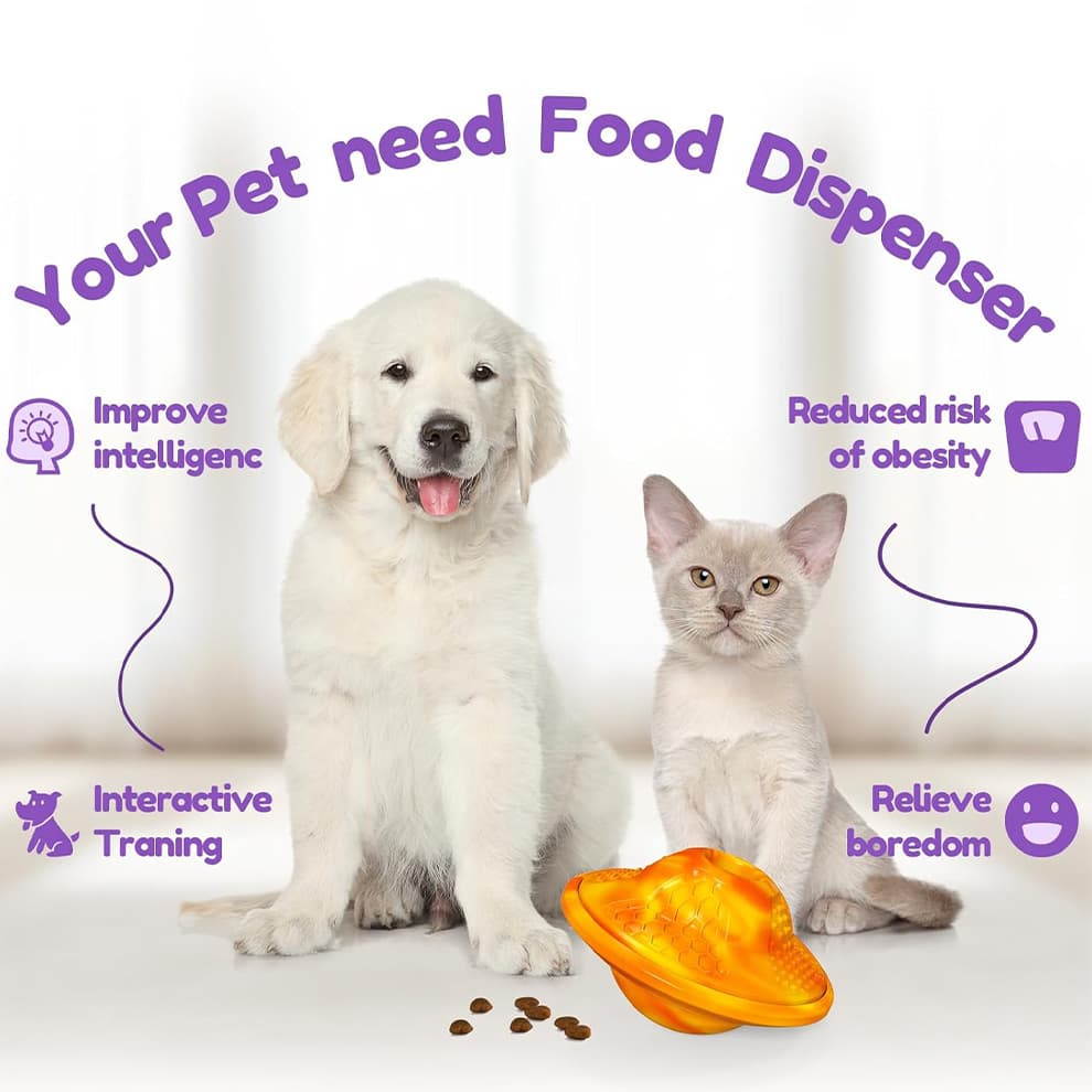 Interactive dog puzzle toys with dog and cat for intelligence training and slow feeding