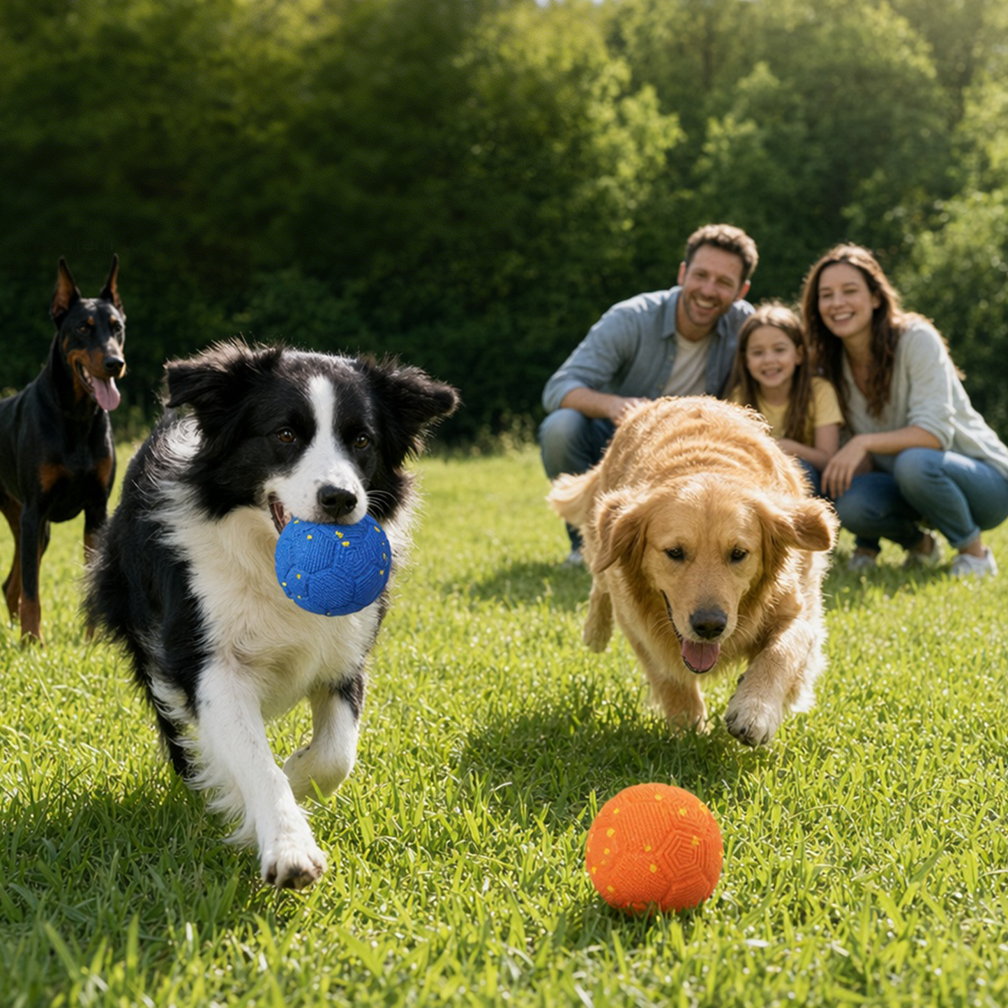 Interactive Soccer Dog Ball - Smart Bouncing Football Dog Toy