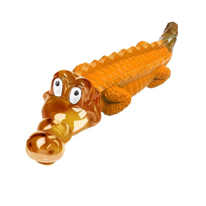 Long-lasting dog chew toy in orange, designed to redirect destructive chewing habits and reduce daily pet boredom.