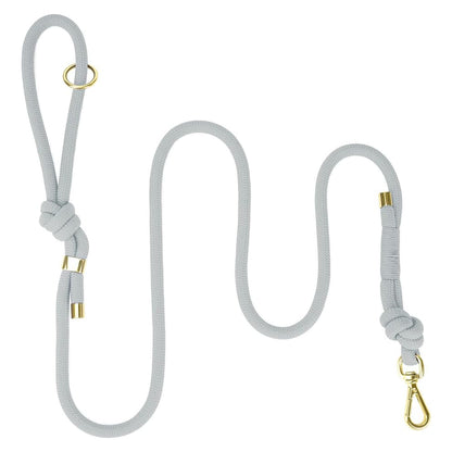 Light blue no pull dog leash with comfortable soft grip handle