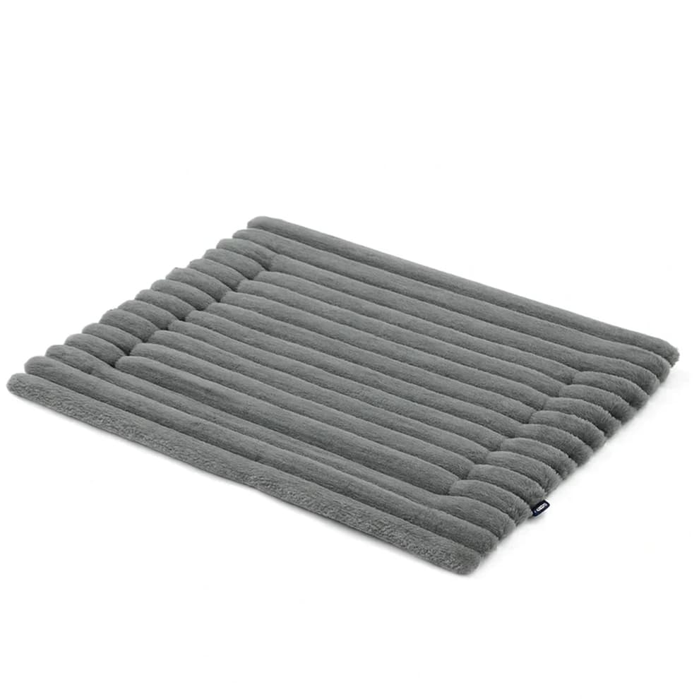 Self Warming Pet Mat in warm grey color, a neutral tone thermal heating pad suitable for modern home decor and pet crates.