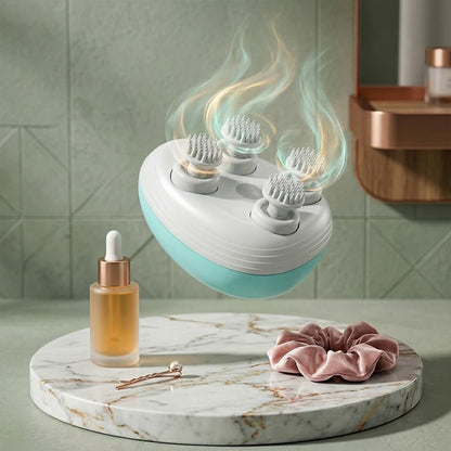 Soothing pet scalp massager showcasing its relaxing kneading action, perfect for deep tissue comfort and fatigue relief.