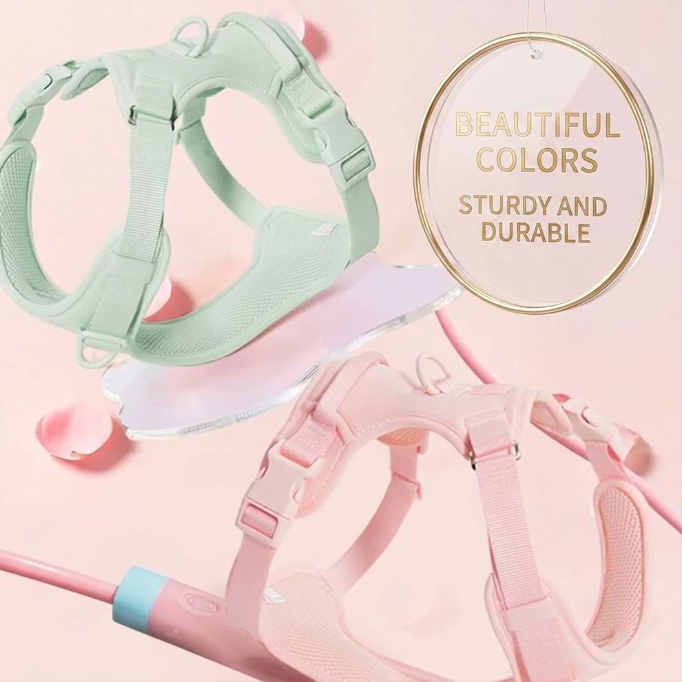 Sturdy and durable soft dog harness in beautiful colors, designed with high-quality materials to ensure long-lasting daily use.