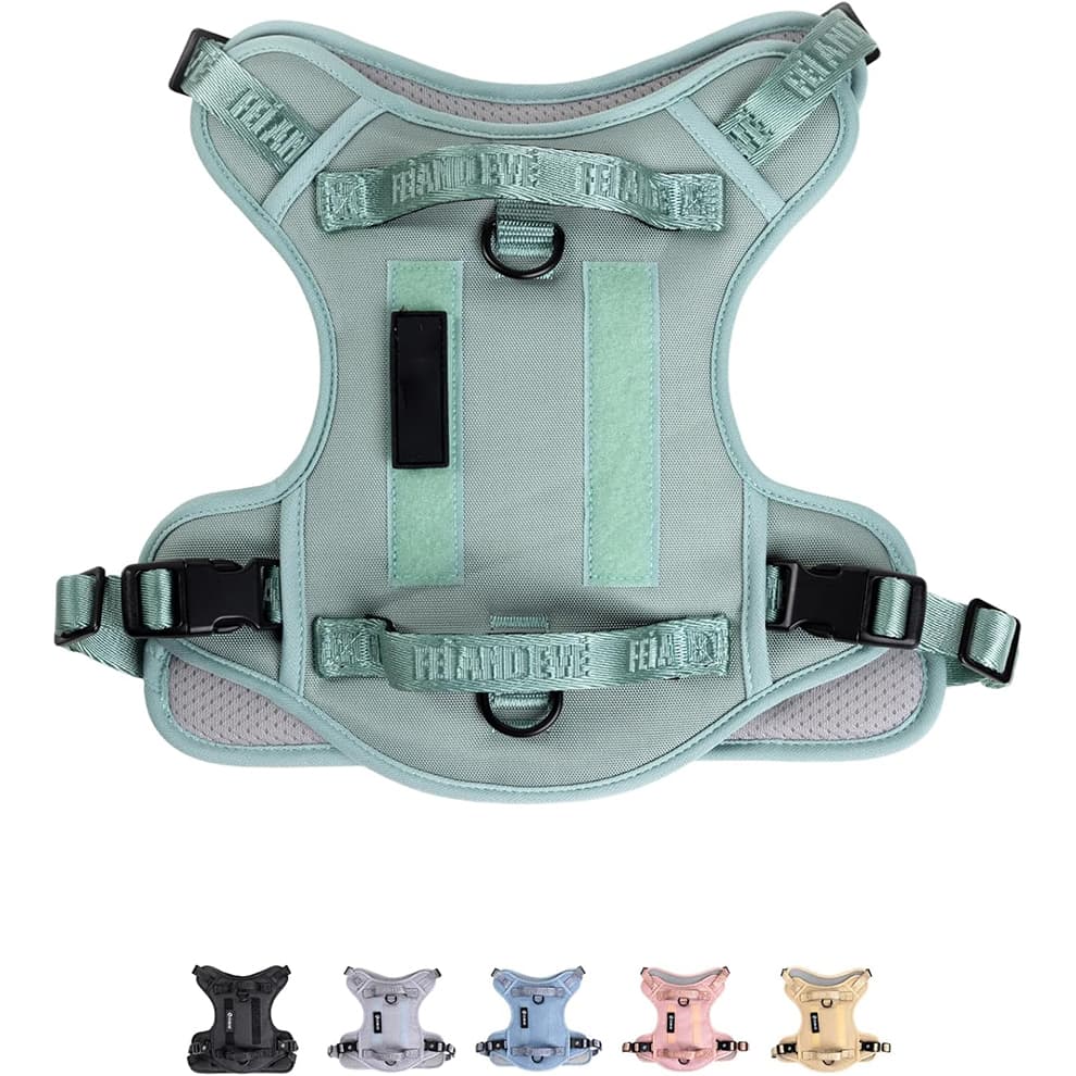Tactical dog harness in ranger green with adjustable straps and secure fit