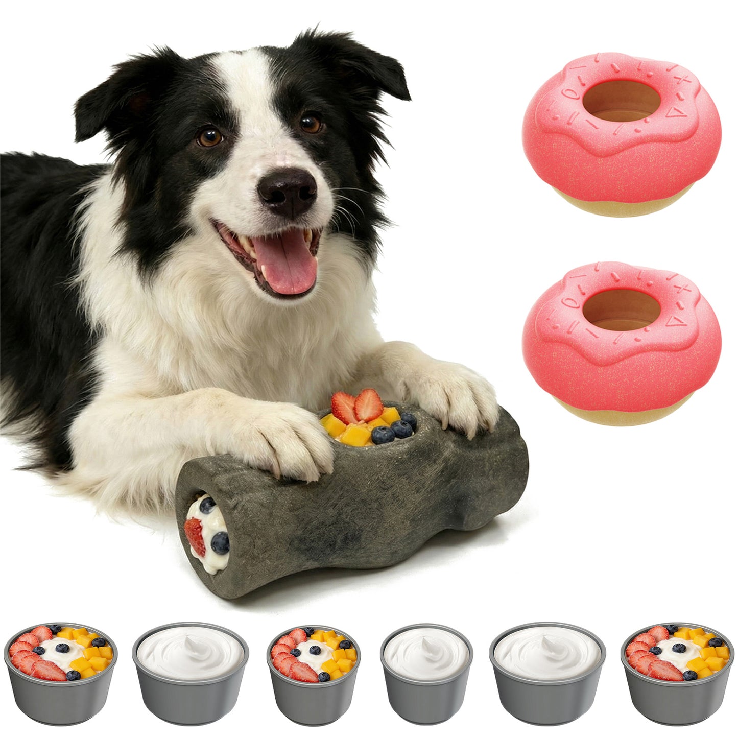 Durable Rubber Dog Toys: Tough Tree Stump for Aggressive Chewers