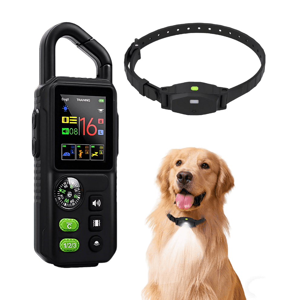 Wireless Dog Fence for Multiple Dogs - Portable 2-in-1 Training System with Remote and LED Receiver.